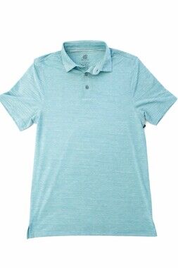 NEW C9 Champion Men’s Golf Polo Shirt Small Aqua Blue Stretch Activewear